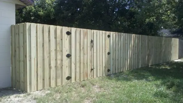 Board on Board Wood Privacy Fence by Gifford Fence