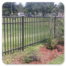 Bronze Aluminum Fence
