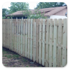 Shadowbox Wood Privacy Fence