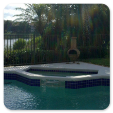 Bronze Aluminum Pool fence