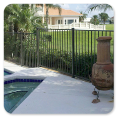 Bronze Aluminum Pool fence