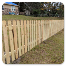 Wood Picket Fence