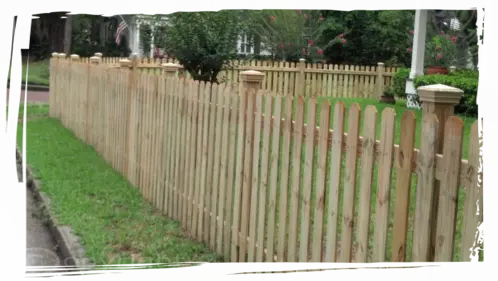 Wood Picket Fence In Orlando