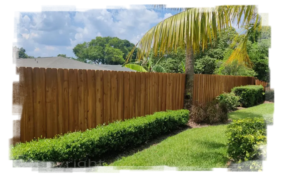 Stained Board on Board Wood Privacy Fence in Hunt Club by Gifford Fence