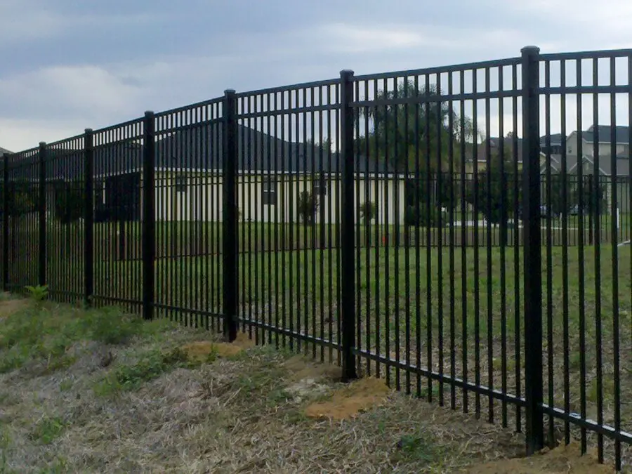 Black Aluminum Fence In Minneola FL by Gifford Fence