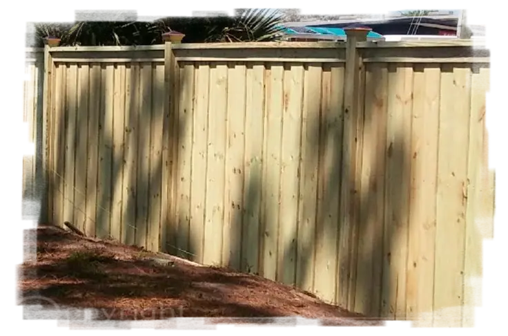 Board on Board Premium Cap Wood Privacy Fence in Altamonte Springs FL by Gifford Fence