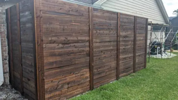 Dark Walnut Wood Fence Stain