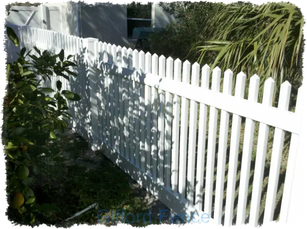 Classic Straight White Picket
