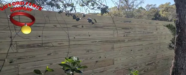 Horizontal Board Wood Privacy Fence