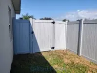 Coastal Cedar Wood Look Vinyl Privacy Fence