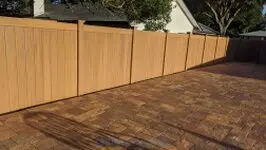 Cypress Wood Look Vinyl Privacy Fence