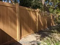 Cypress Wood Look Vinyl Privacy Fence
