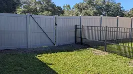 Coastal Cedar Special Order 3 Rail Vinyl Privacy Gate
